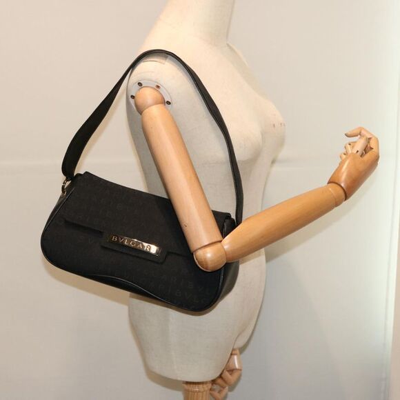 Bulgari Black Canvas Shoulder Bag (Pre-Owned) - Picture 6 of 16